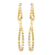 ETHO MARIA 18K Yellow Gold Double Drop Diamond Earrings